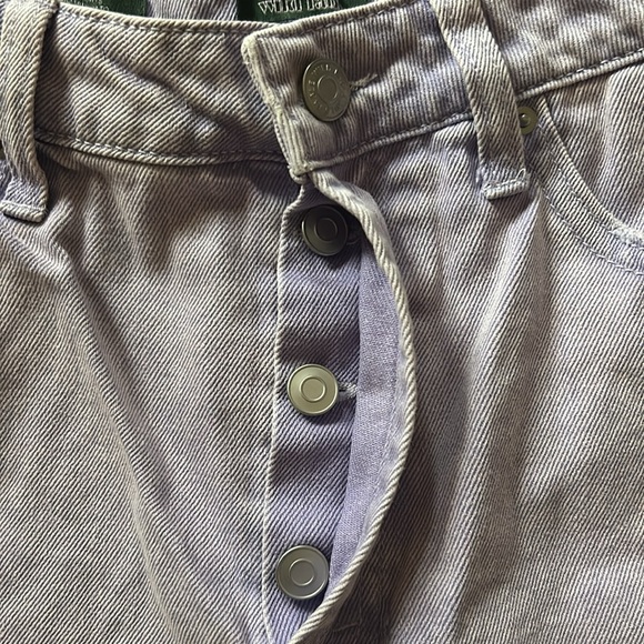 Wild Fable Highest Rise Lilac Distressed Denim Shorts EUC - Picture 6 of 12